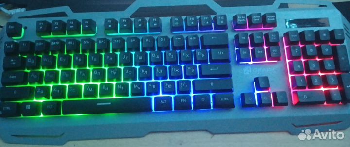 Игровая, мембранная клавиатура оклик