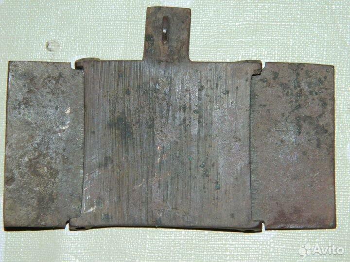 Редкий бронзовый складень Тихон Луховской 19 век