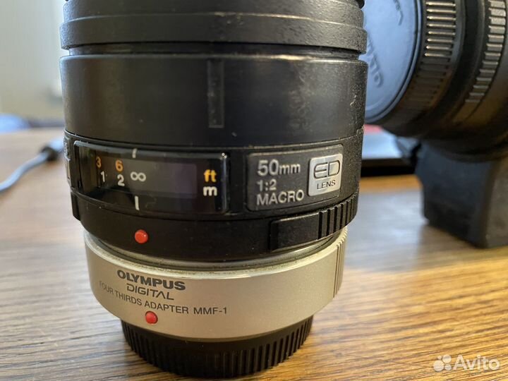 Фотоаппарат Olympus E-1 с 3-мя объективами и ещё