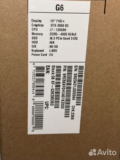 Игровой ноутбук Ноутбук gigabyte G6 Black (4060)