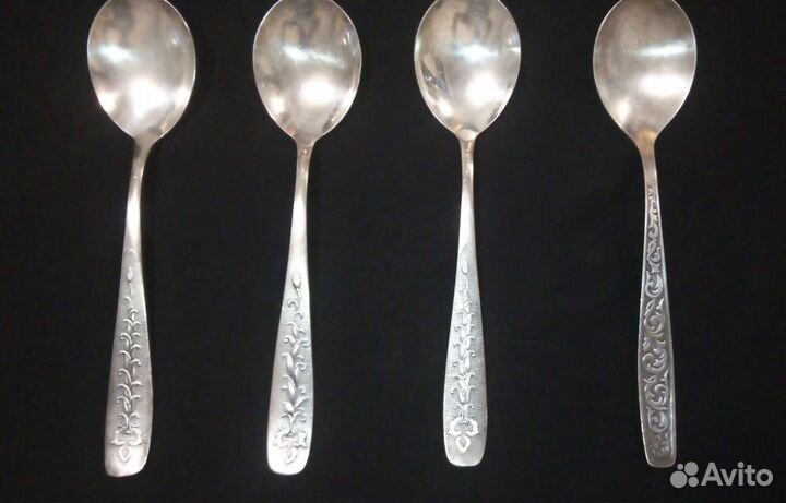 Мельхиоровые салатные ложки СССР