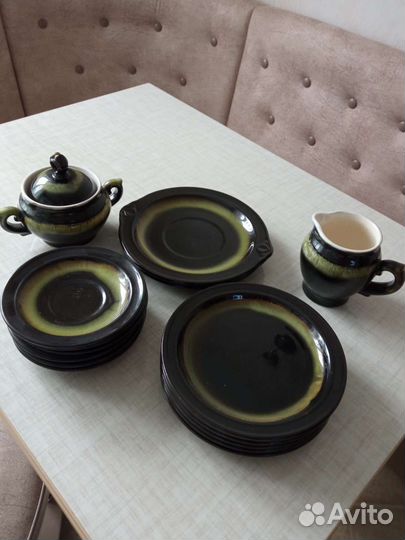 Набор тарелок СССР, Конаково, зик