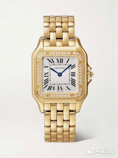 Золотые часы cartier