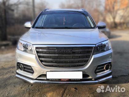 Защита переднего бампера Хавейл H6, 2014-наст.вр