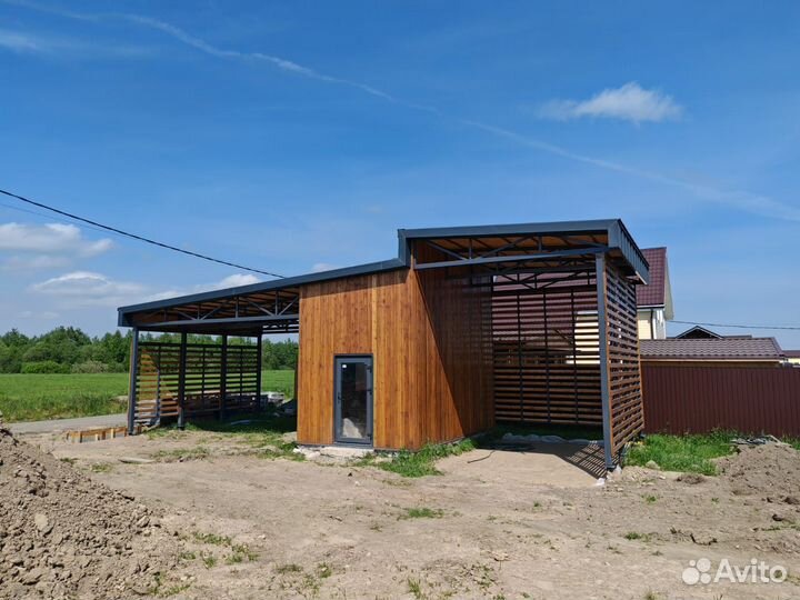 Навесы для автомобиля под ключ