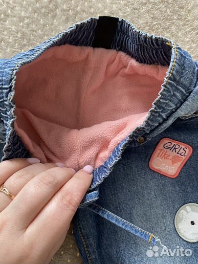 Джинсы утепленные для девочки