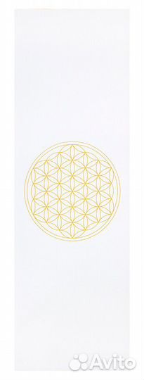 Коврик для йоги Leela Flower Of Life 60 x 183 бел