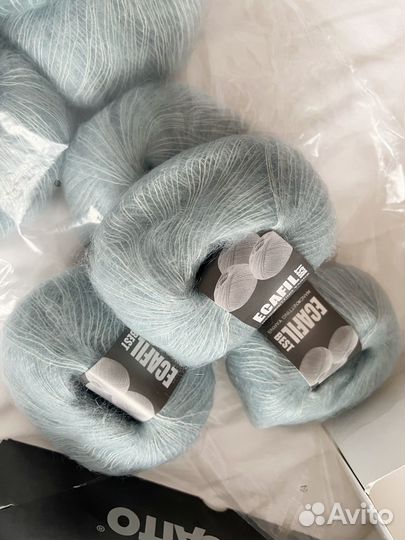 Пряжа кид мохер на шелке