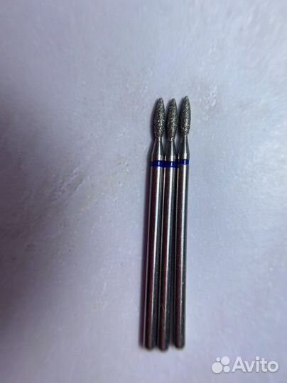 Фреза для маникюра с синей насечкой 3 шт