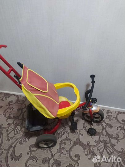 Трёхколёсный велосипед детский коляска