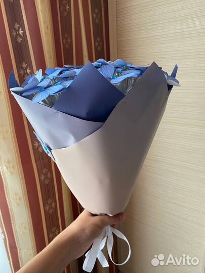 Большой букет из бабочек