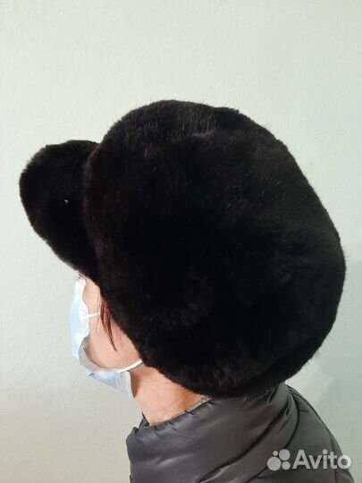 Берет женский из стриженой норки