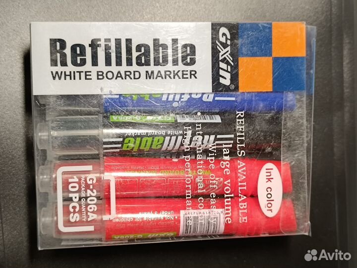 Маркеры в комплекте для белой доски