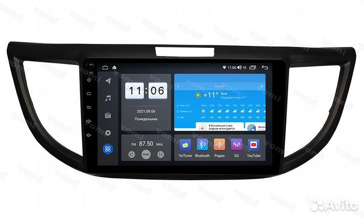 Магнитола Андроид ZX 6/128GB Honda CR-V IV 2012-20