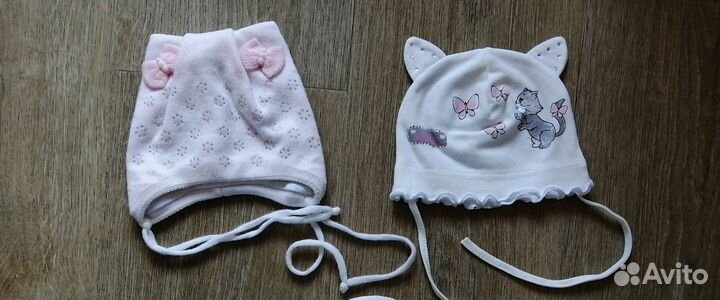 Шапочки для девочки (цена за все)