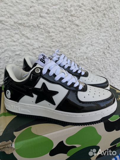 Кеды Bape Sta black and white