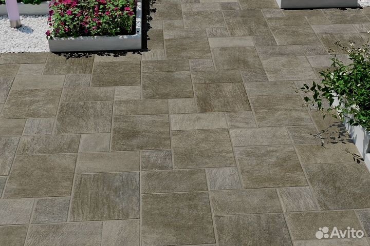 Тротуарная плитка, брусчатка кирпичик