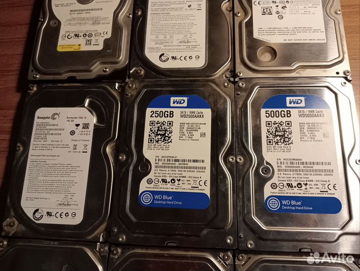 Жесткие диски HDD 80/160/250/500GB