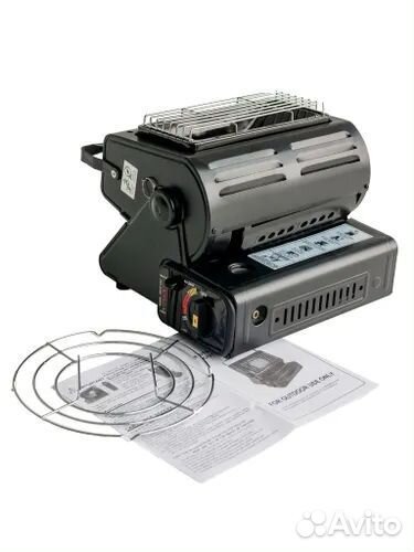 Газовый обогреватель плита с переходником 1.3 кВт