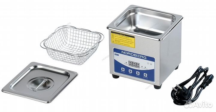 Ультразвуковая мойка с подогревом, 1,3 л