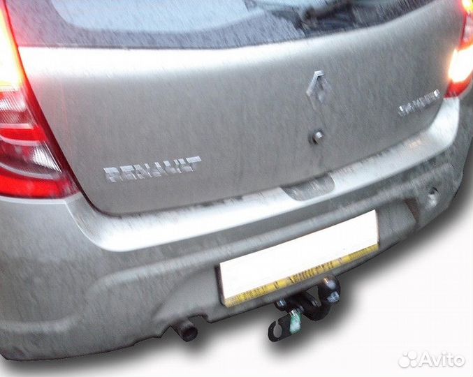 Фаркоп на Рено Сандеро, с 2009г., Без выреза