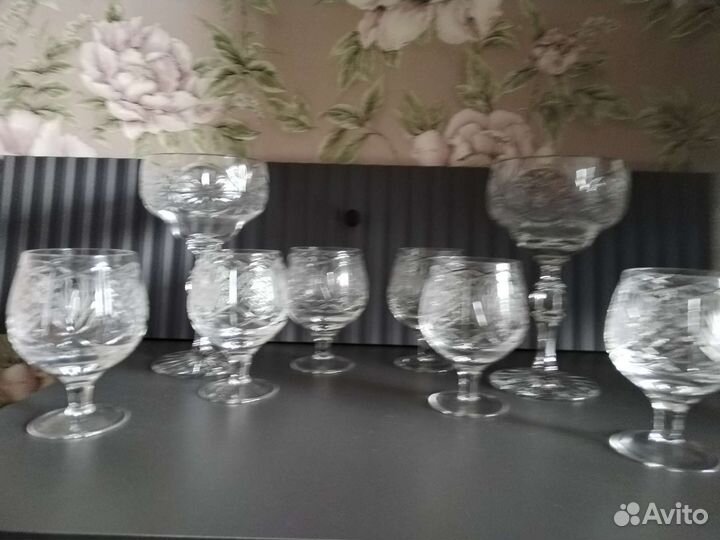 Хрустальные фужеры бокалы СССР