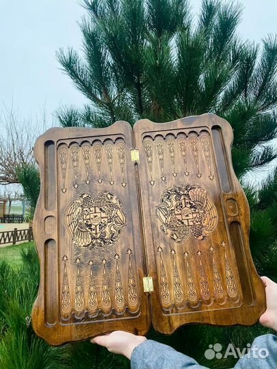 Нарды шахматы резные