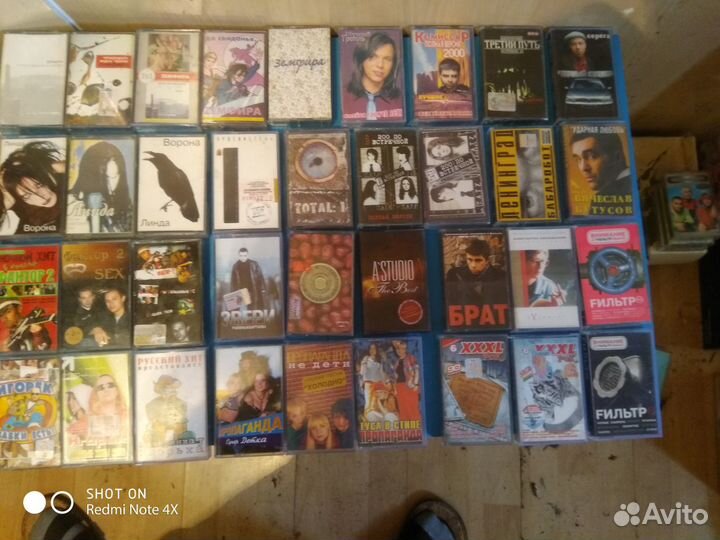 Студийные кассеты рок поп шансон