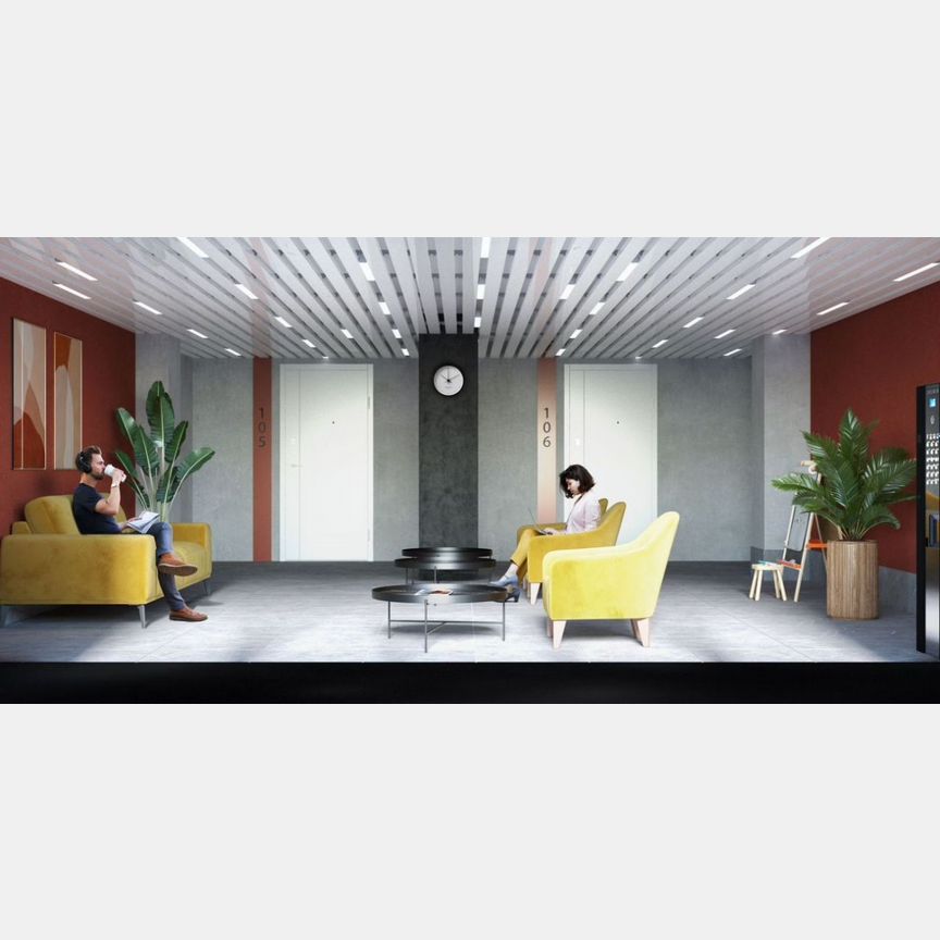 1-к. апартаменты, 34,1 м², 1/5 эт.