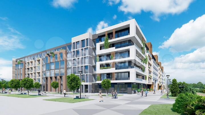 1-к. квартира, 51,9 м², 2/6 эт.