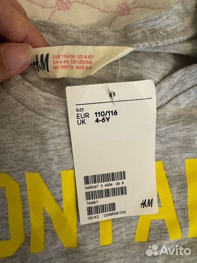 Новый лонг H&M 110-116