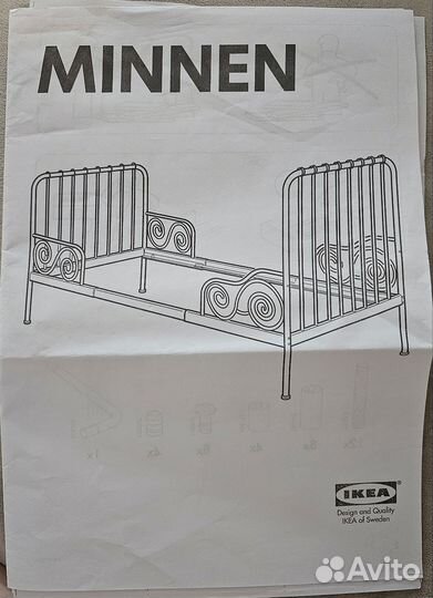 Детская кровать IKEA minnen