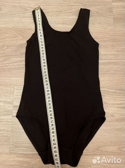 Купальник гимнастический черный 110-118