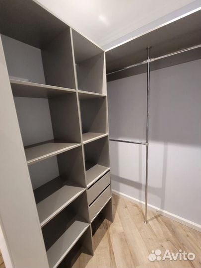 Гардеробная система по индивидуальному проекту