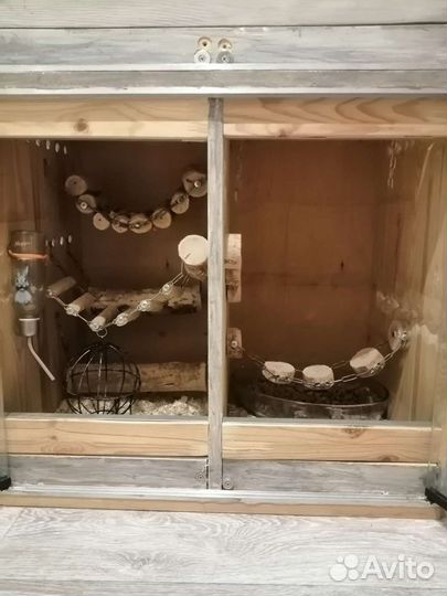 Клетка витрина для грызунов шиншилл, дегу, хомяков