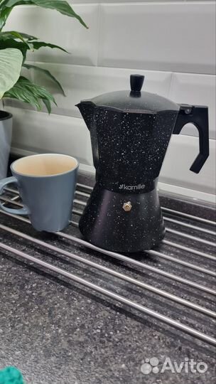Гейзерная кофеварка kamille