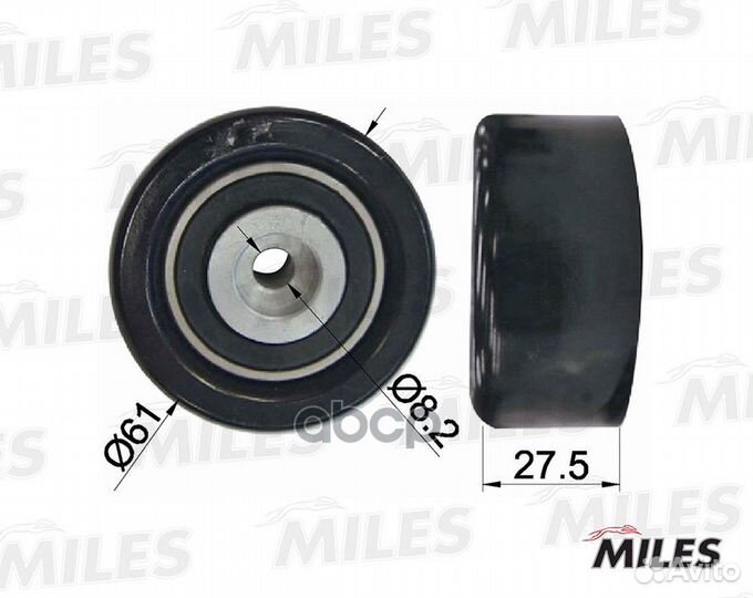 Ролик ремень грм Chevrolet/Miles/ AG02019 Miles