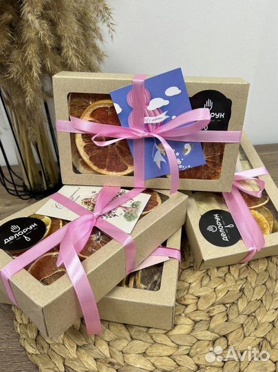 Подарочные наборы (сушеные фрукты, пастила)