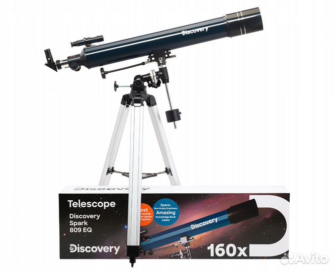 Телескоп Levenhuk Discovery Spark 809 EQ с книгой