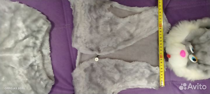 Новогодний костюм зайчик 98