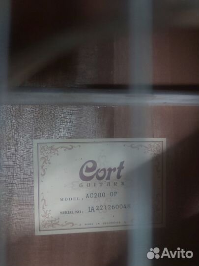 Классическая гитара cort ac200 op Индонезия