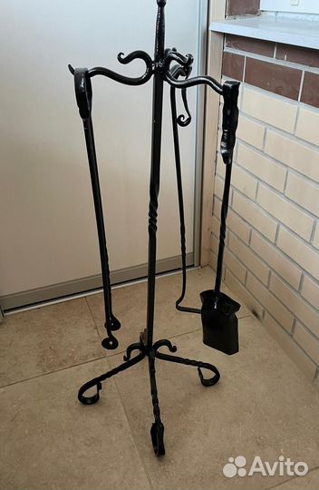 Кованый каминный набор