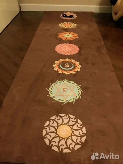 Коврик Замша Новый для йоги фитнеса Чакры