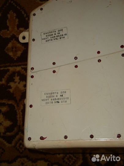 Бак Емкость устройство питьевой воды Союз Буран
