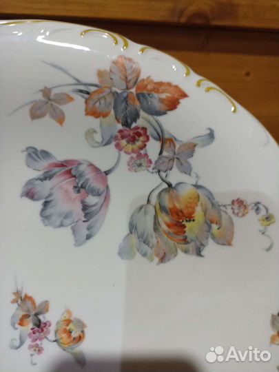Блюдо цветы фарфор Hutschenreuther Германия