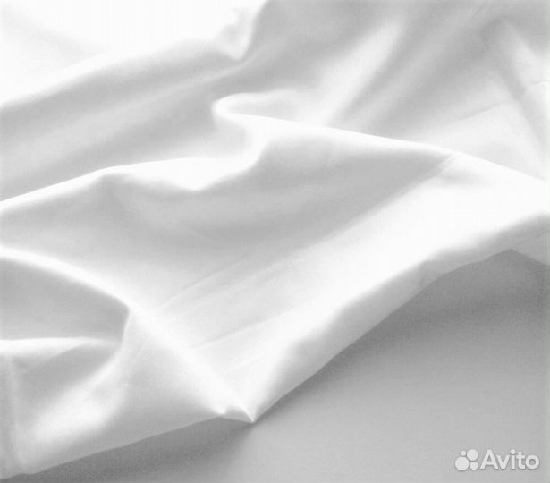 Поплин белый отрез