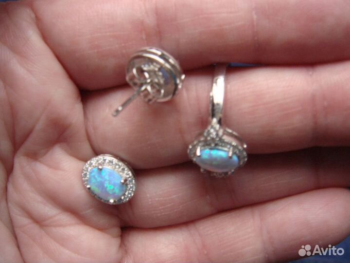Серьги серебро