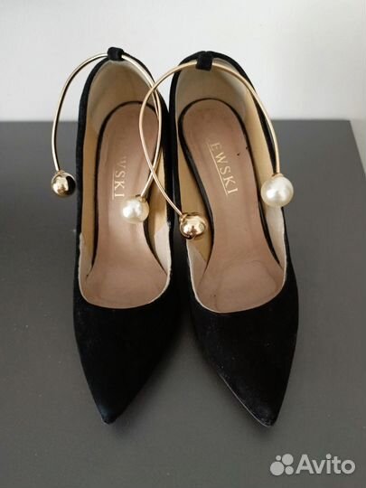 Туфли лодочки замшевые. 37р