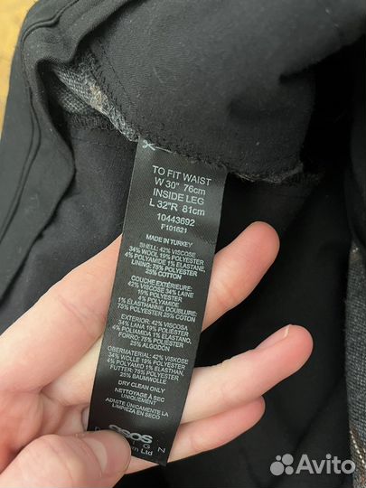 Брюки шерстяные