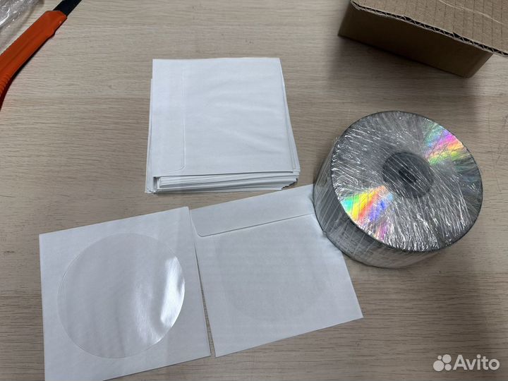Болванки, пустые диски cd-r с конвертами